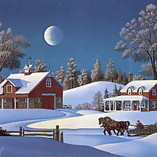 Схема вышивки «Зима»