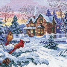 Схема вышивки «Зима»
