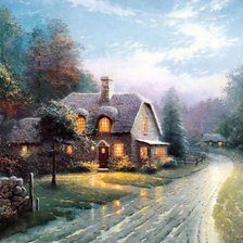 Схема вышивки «Домик»