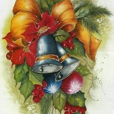 Схема вышивки «новогодний колокольчик»