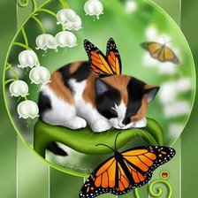 Схема вышивки «Лили колокола»