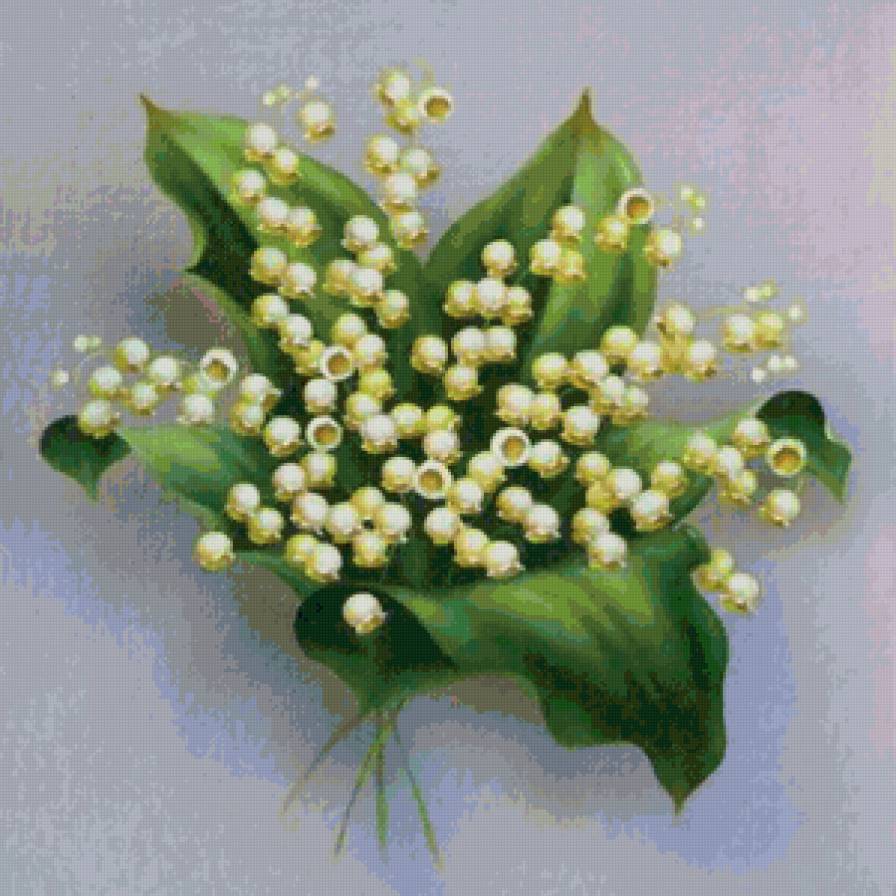 Серия "Букет" - ландыши, цветы, букет - предпросмотр