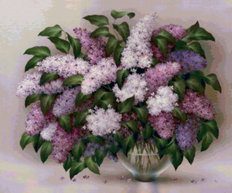 Серия "Букет" - букет, сирень, цветы - предпросмотр