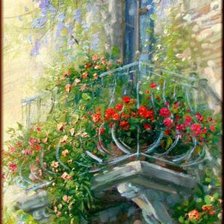 Схема вышивки «Балкон»