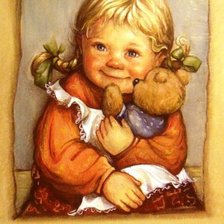 Схема вышивки «Девочка»