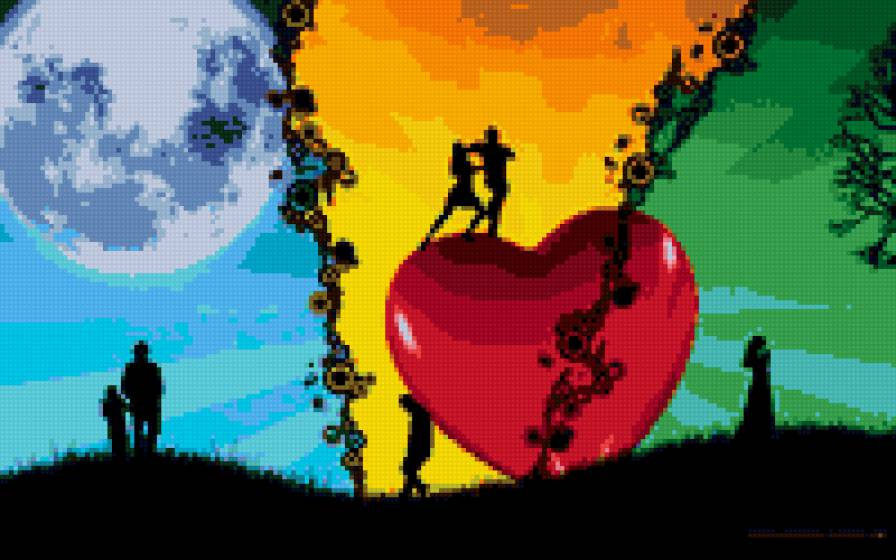 вектор любви - люди, любовь - предпросмотр