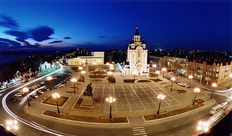 Хабаровск - ночной город - оригинал