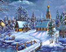 Схема вышивки «church»