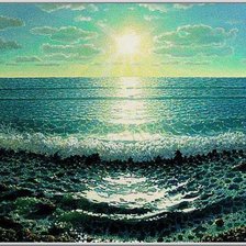 Схема вышивки «Триптих Морские мотивы»