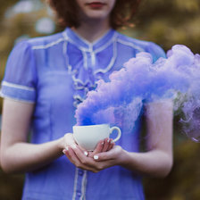 Схема вышивки «Девиантарт девушка»