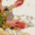 Предпросмотр схемы вышивки «ангелок с цветами» (№157407)