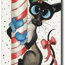 Схема вышивки «Кот»