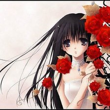 Схема вышивки «девушка»