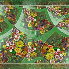 Схема вышивки «Панно цветы»