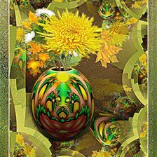 Схема вышивки «Осколки осени»