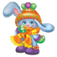 Схема вышивки «зайка»