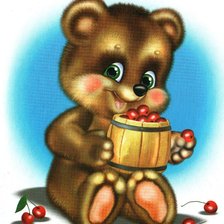 Схема вышивки «медвежонок»