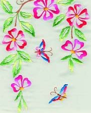 Схема вышивки «цветочки»