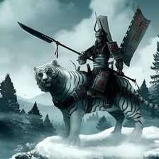 Самурай на боевом тигре