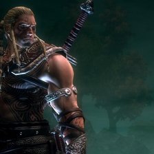 Схема вышивки «Воин-викинг»