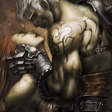 Схема вышивки «Влюбленные»