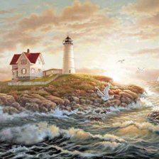 Схема вышивки «Маяк»