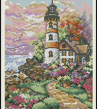 Схема вышивки «Маяк»