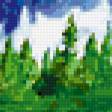 Предпросмотр схемы вышивки «Озеро в Альпах» (№158517)