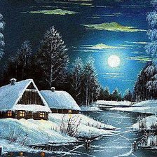 Схема вышивки «Полная луна»