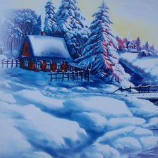 Схема вышивки «Зимняя сказка»