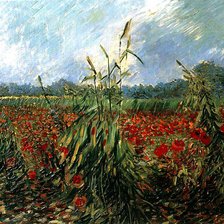 Схема вышивки «Ван Гог.Маковые поля.»