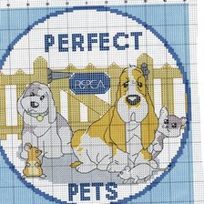 Схема вышивки «собачки»