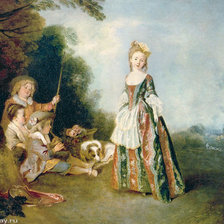 Схема вышивки «Ватто Антуан.Танец.»