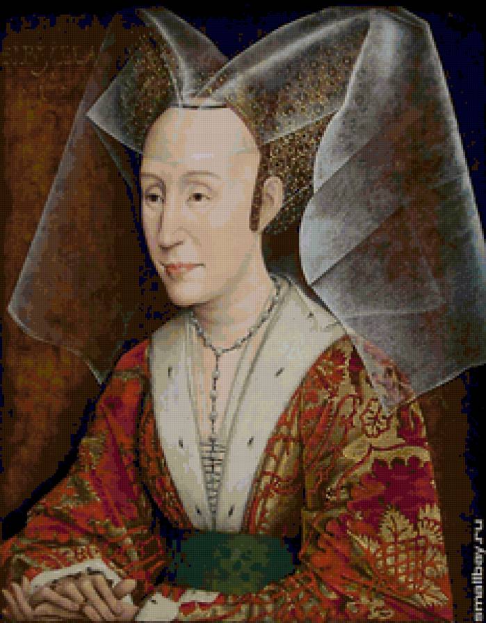 Вейден Рогир ван де.Изабелла Португальская. - люди, женщина, лицо., портрет, девушка - предпросмотр