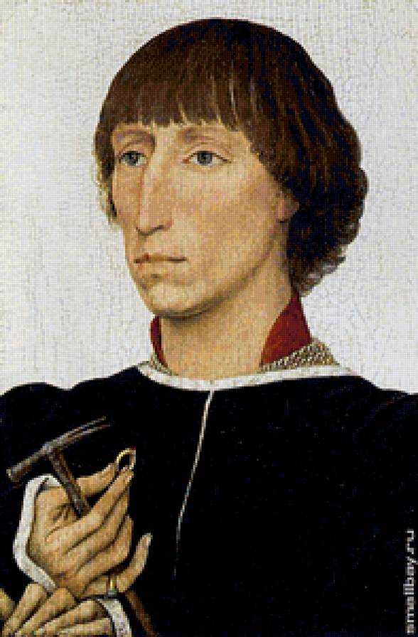 Вейден Рогир ван де.Франческо д Эсте. - лицо, люди, портрет, мужчины. - предпросмотр