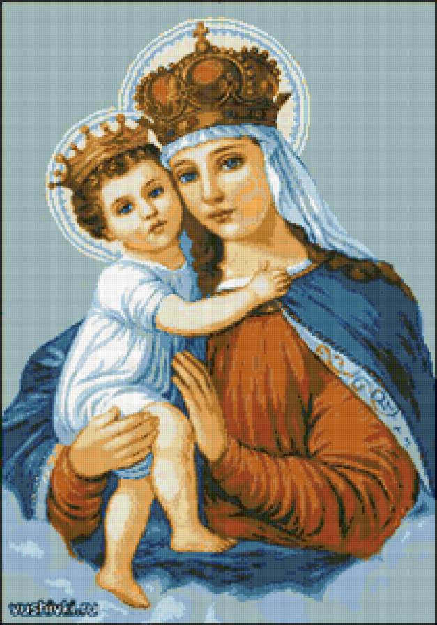 №158878 - икона, детя, образ, мать, мадонна - предпросмотр