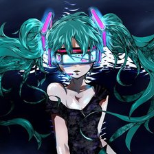 Схема вышивки «мику»