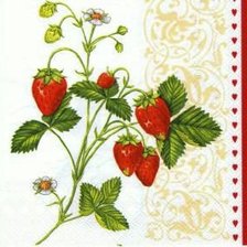 Схема вышивки «Земляничная подушка»