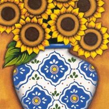 Схема вышивки «Подсолнухи»