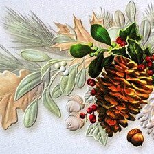 Схема вышивки «Новогоднее панно»