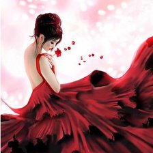 Схема вышивки «женский образ в живописи»