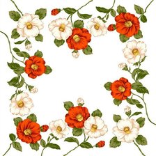 Схема вышивки «сюжет для подушки»