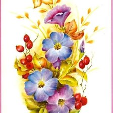 Схема вышивки «букет цветов»