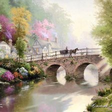 Схема вышивки «Мост»