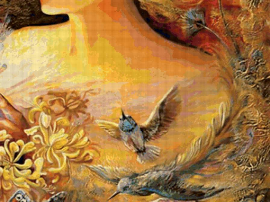 Фея бабочка-4низ - фентази, красота, фея, картина, портрет, девушка - предпросмотр