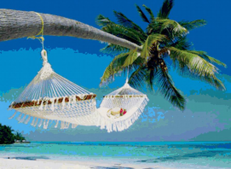 №159388 - море, пальмы, пляж, океан, лето, романтика - предпросмотр