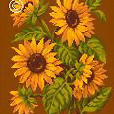 Схема вышивки «подсолнухи»