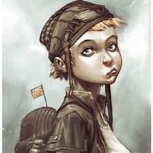 Схема вышивки «девочка»