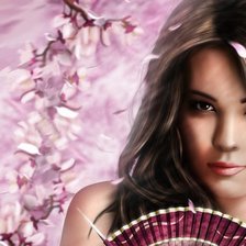 Схема вышивки «Розовый снег»