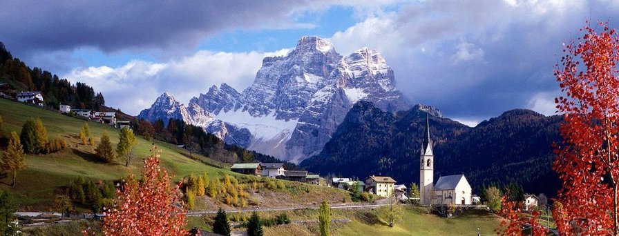 №159650 - замки мира, церковь, горы - оригинал